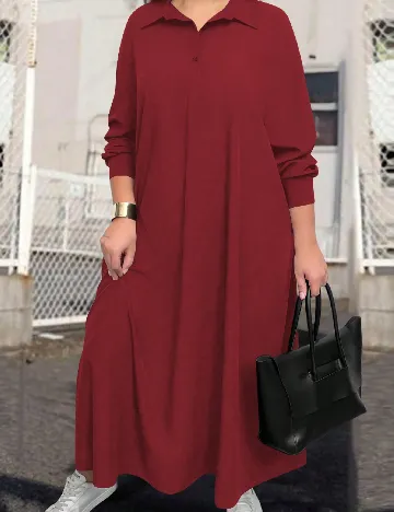 Rochie lunga SHEIN CURVE, rosu