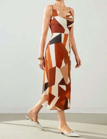 Rochie medie SHEIN, maro