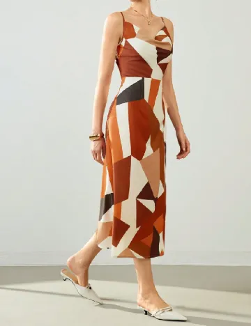 Rochie medie SHEIN, maro