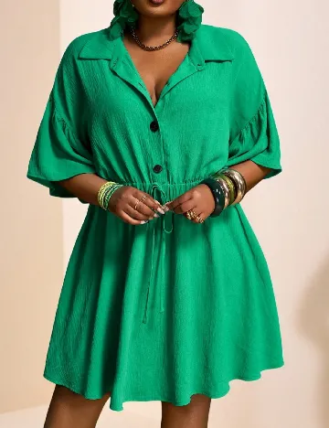 Rochie scurta SHEIN CURVE, verde