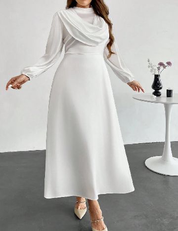 Rochie lunga SHEIN CURVE, alb