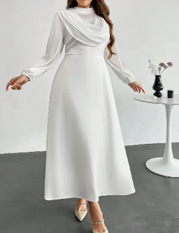 Rochie lunga SHEIN CURVE, alb