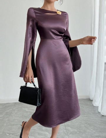 Rochie medie Dazy, mov