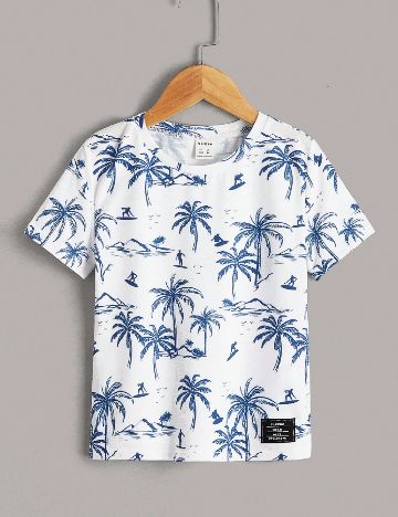Tricou Shein Kids, alb
