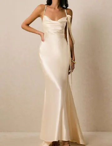 Rochie lunga SHEIN, crem