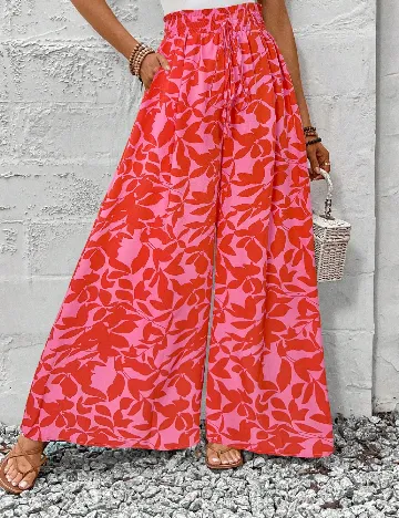 Pantaloni SHEIN, portocaliu/roz