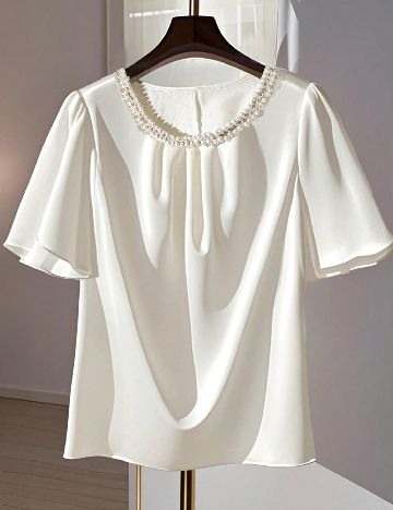 Bluza SHEIN CURVE, alb