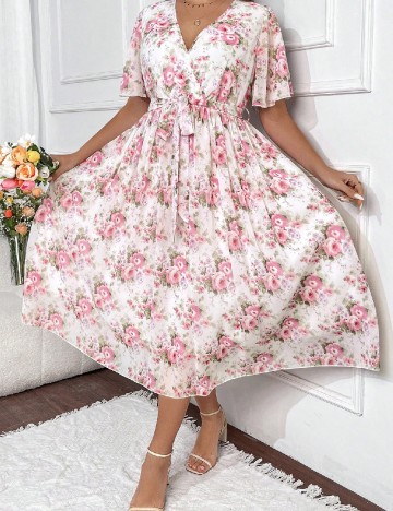Rochie medie SHEIN CURVE, floral
