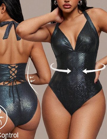 Costum de baie SHEIN, negru