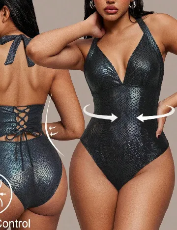 Costum de baie SHEIN, negru