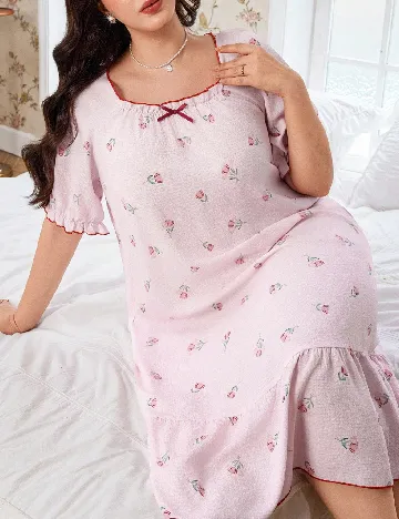 Rochie de noapte SHEIN CURVE, roz