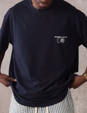 Tricou Oversize SUMWON, bleumarin