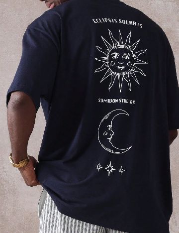 Tricou Oversize SUMWON, bleumarin