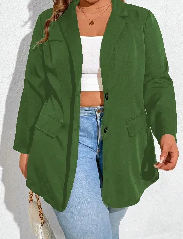 Sacou SHEIN CURVE, verde