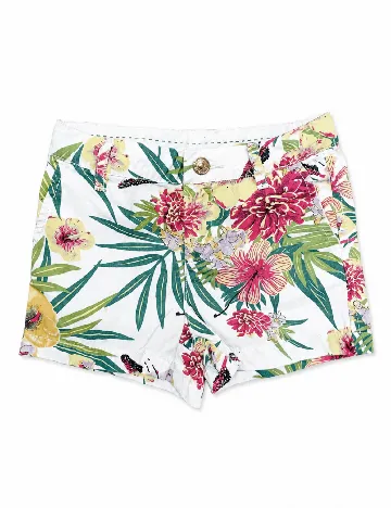 Pantaloni scurti Zara, alb
