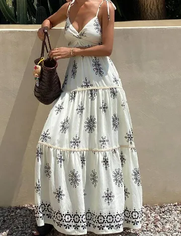 Rochie lunga Livesso, ecru