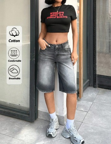 Pantaloni scurti SHEIN, gri