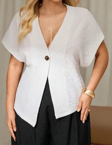 Bluza SHEIN CURVE, alb