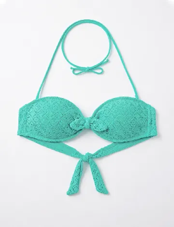 Sutien de baie Pull&Bear, turcoaz