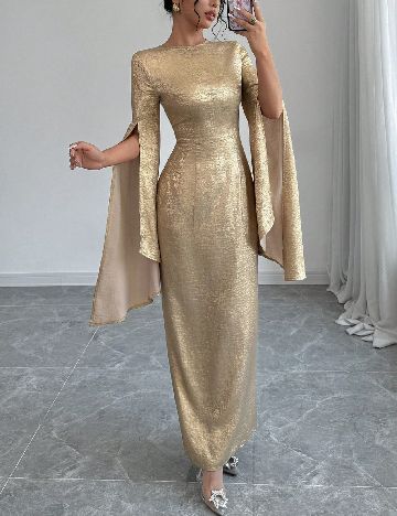 Rochie lunga SHEIN, auriu