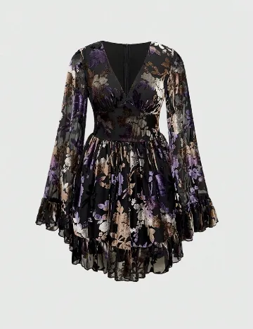 Rochie scurta Romwe, mix culori
