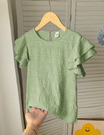Bluza Shein Kids, verde