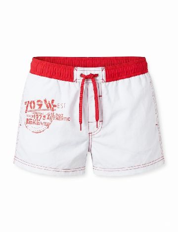 Short de baie Zara, alb