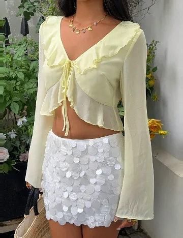 Top SHEIN, galben