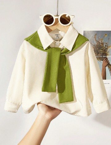 Camasa Shein Kids, crem