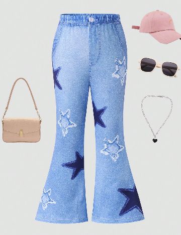 Pantaloni Shein Kids, albastru