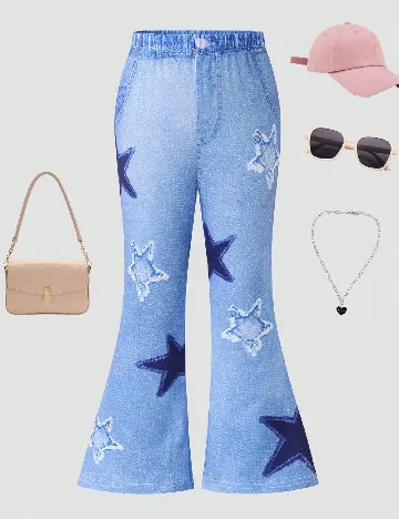 Pantaloni Shein Kids, albastru