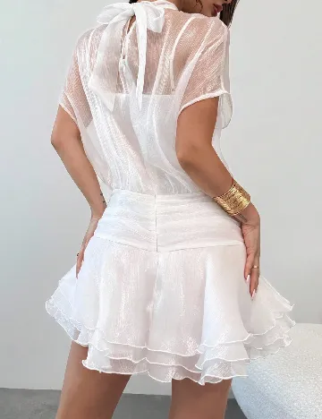 Rochie scurta SHEIN, alb