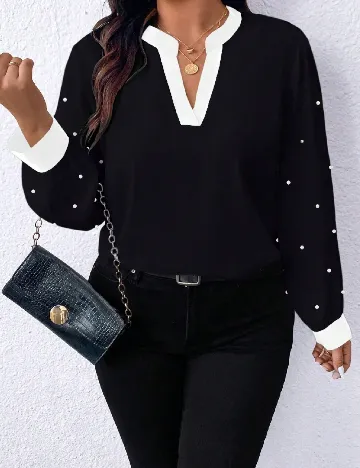 Bluza SHEIN CURVE, negru