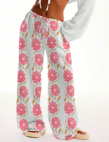 Pantaloni SHEIN, alb