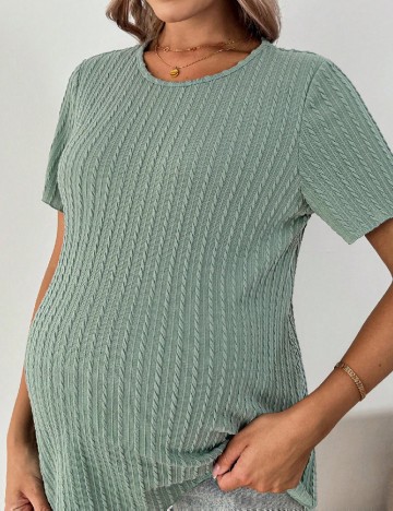 Tricou SHEIN Maternity, verde