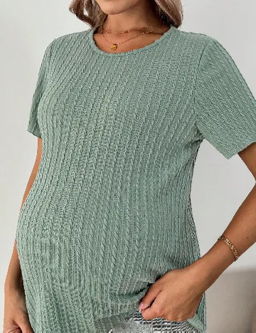 Tricou SHEIN Maternity, verde