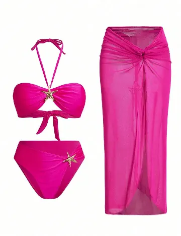 Costum de baie SHEIN, roz