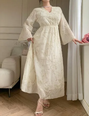 Rochie lunga SHEIN, crem