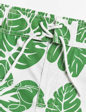 Short de baie Zara, verde