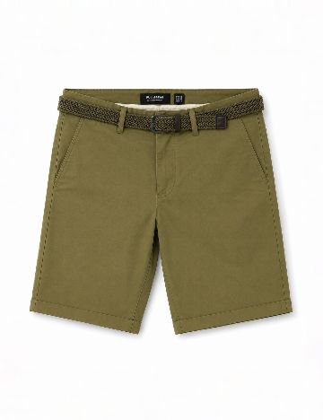 Pantaloni scurti Pull&Bear, verde