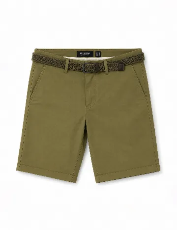 Pantaloni scurti Pull&Bear, verde