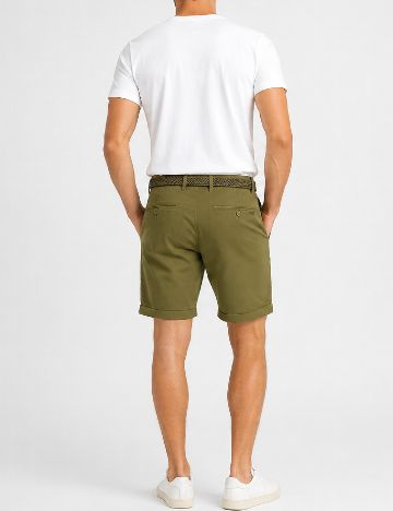 Pantaloni scurti Pull&Bear, verde