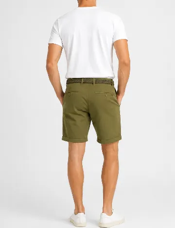 Pantaloni scurti Pull&Bear, verde