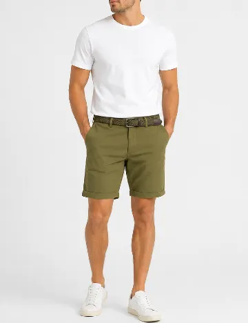 Pantaloni scurti Pull&Bear, verde