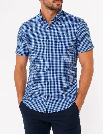 Camasa Bershka, albastru