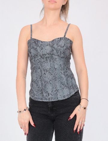 Top Bershka, gri