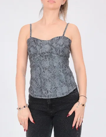 Top Bershka, gri