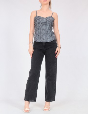 Top Bershka, gri