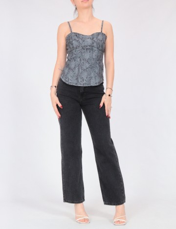Top Bershka, gri