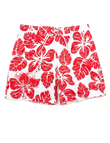 Short de baie Zara, rosu